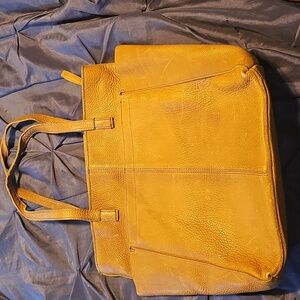 Brown Leather Tote Bag